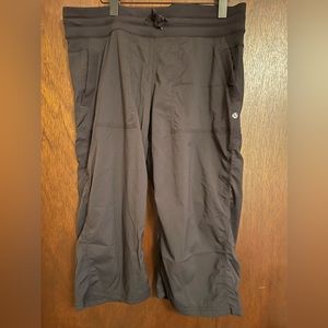 Lululemon Studio Crop, black, size 12